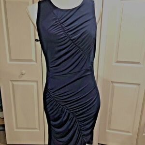 BCB Sexy Low Back Bodycon Runched Sleeveless Dress